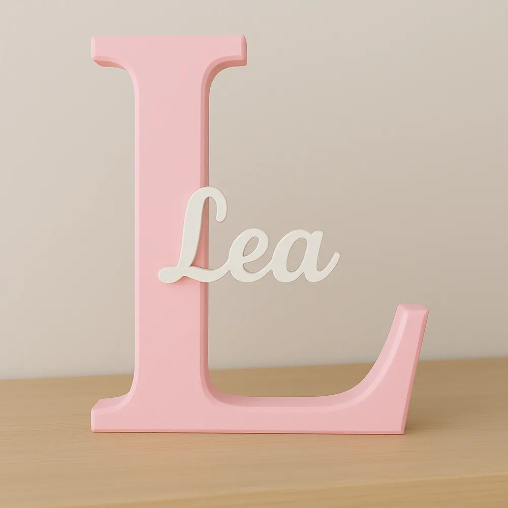 Customizable Parametric Name+Letter Model - Free 3D Print Model ...