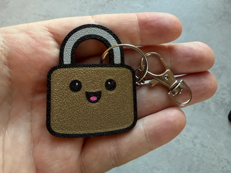 Padlock keychain
