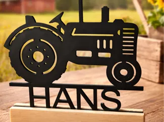 Traktor Namensschild – personalisierbar
