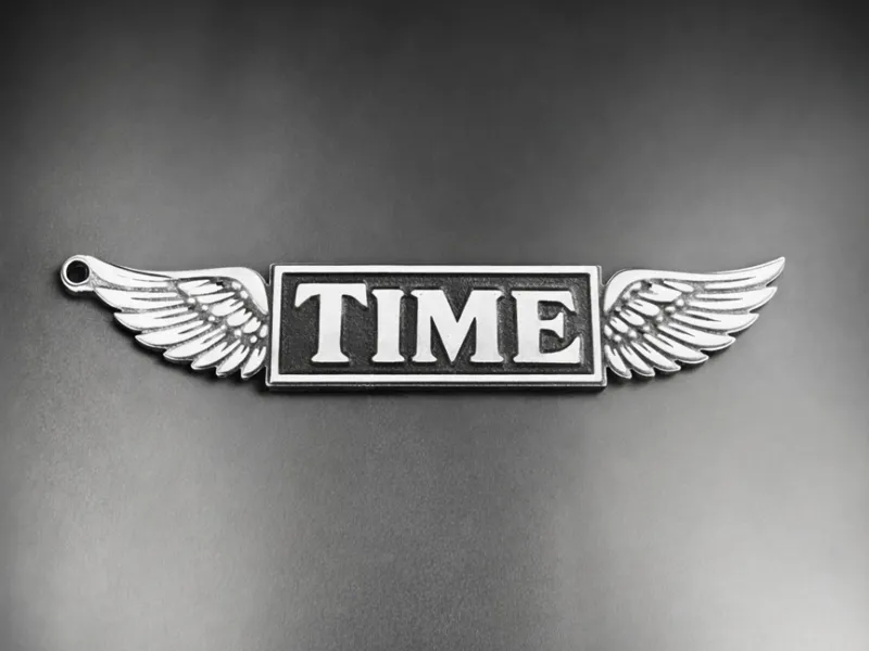 When Time Flies Keychain