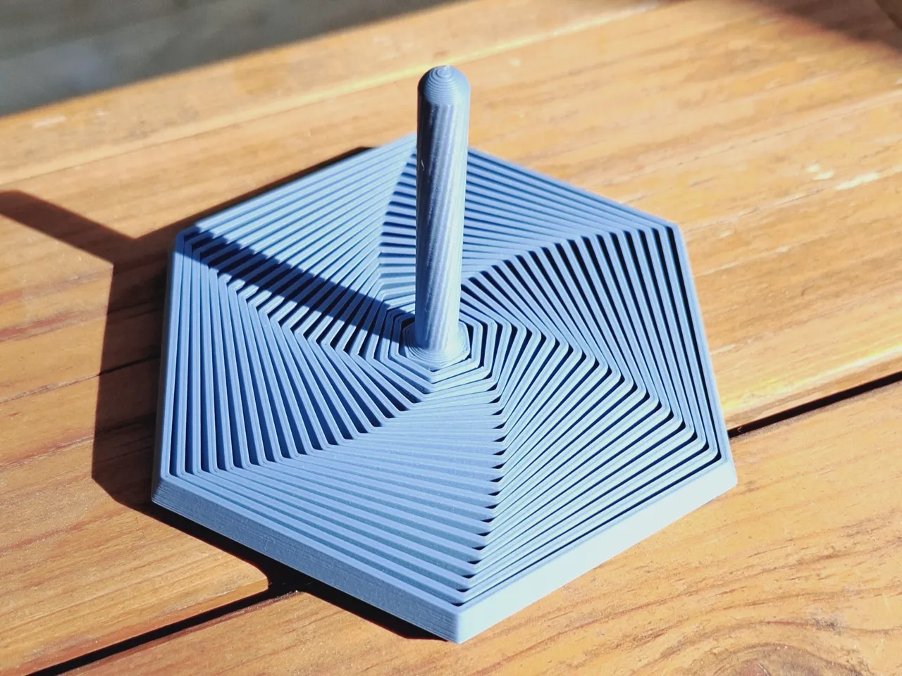 Hexagon Twist Fidget - with handle view 2