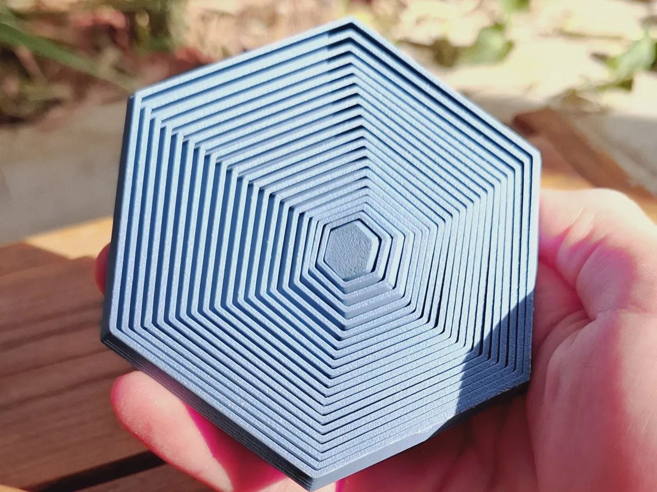 Hexagon Twist Fidget - with handle view 4