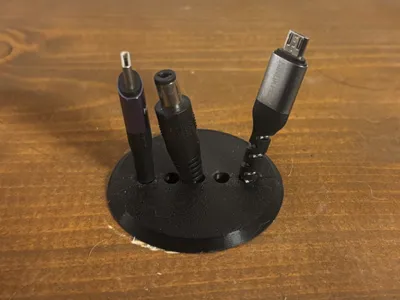Cable duct for up to 5 cables (3,5 mm Ø)