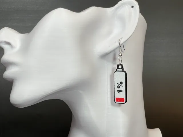 1% Battery Earrings