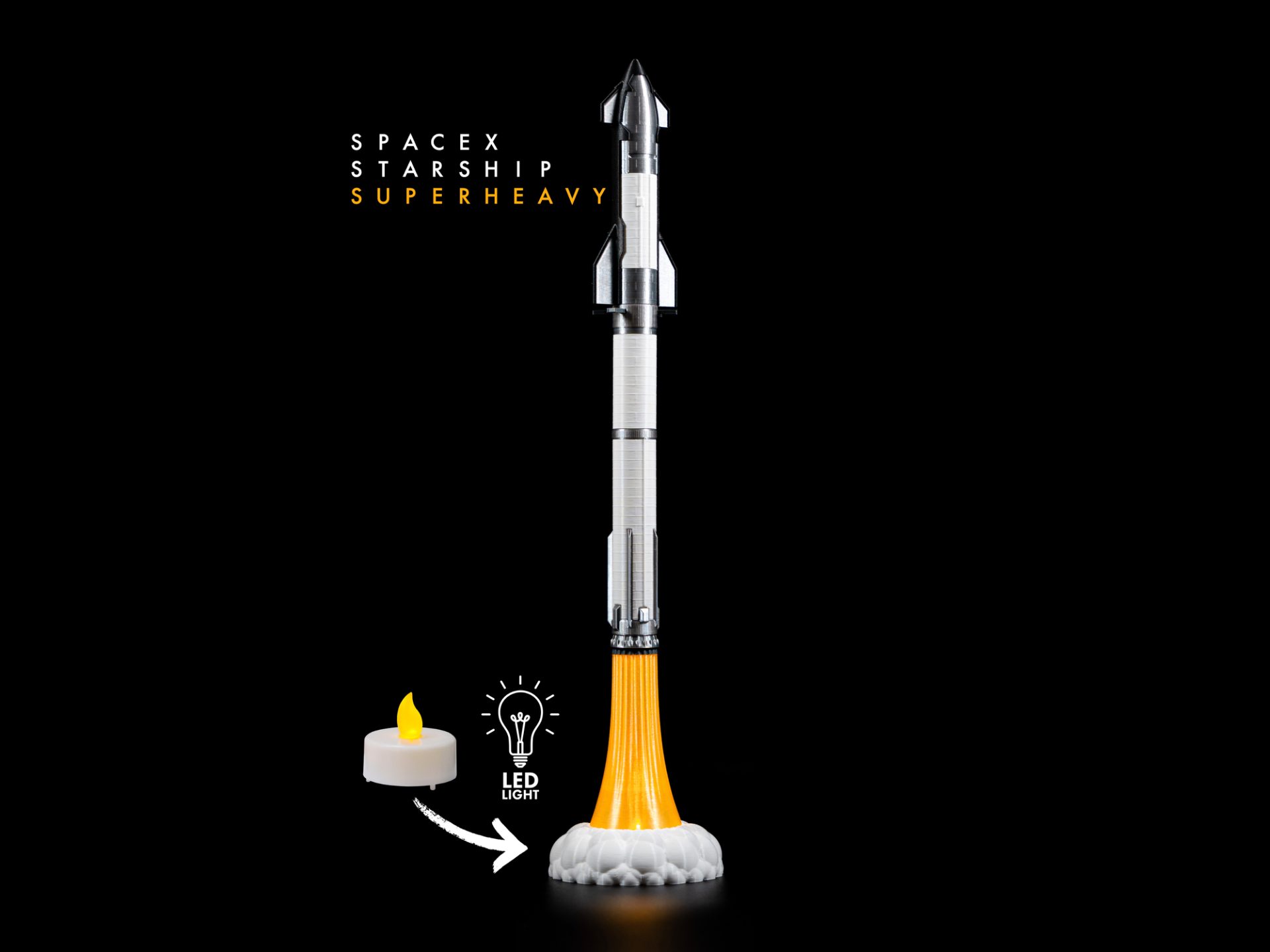 SpaceX Starship Superheavy Rocket Diorama (no AMS)