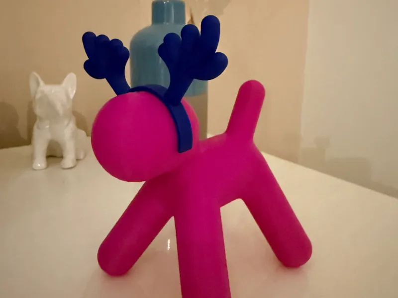 Puppy Headband to become Christmas Reindeer