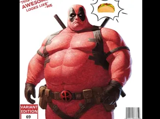 funny dead pool figurine