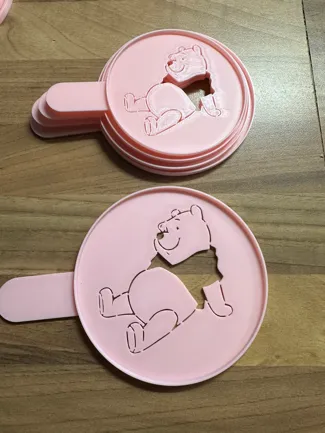 Winnie Pooh Latte Art Cappuccino Stencil coffee