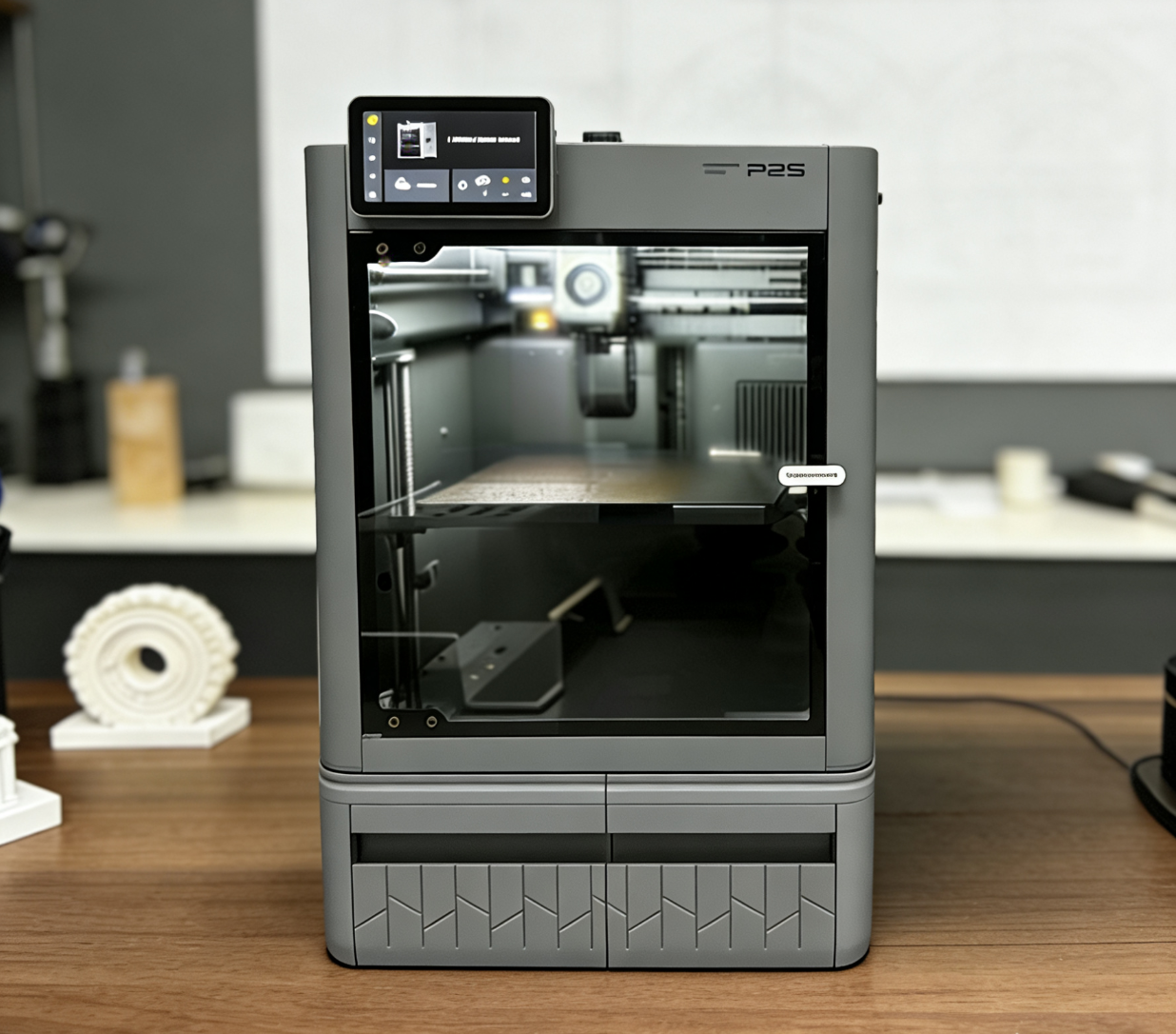 Miniatura 1 do modelo 3D P2S/P1S 废料+工具一体式收纳底座