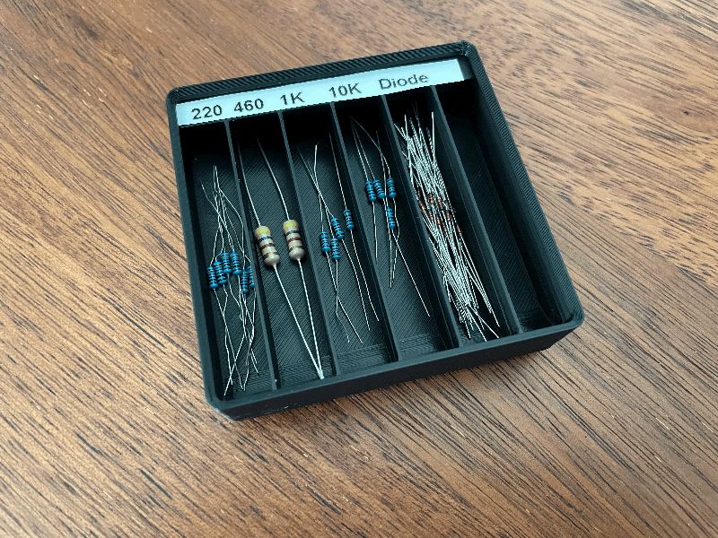 GRIDFINITY Resistor Trays 3 Sizes 3, 6 and 9 slots