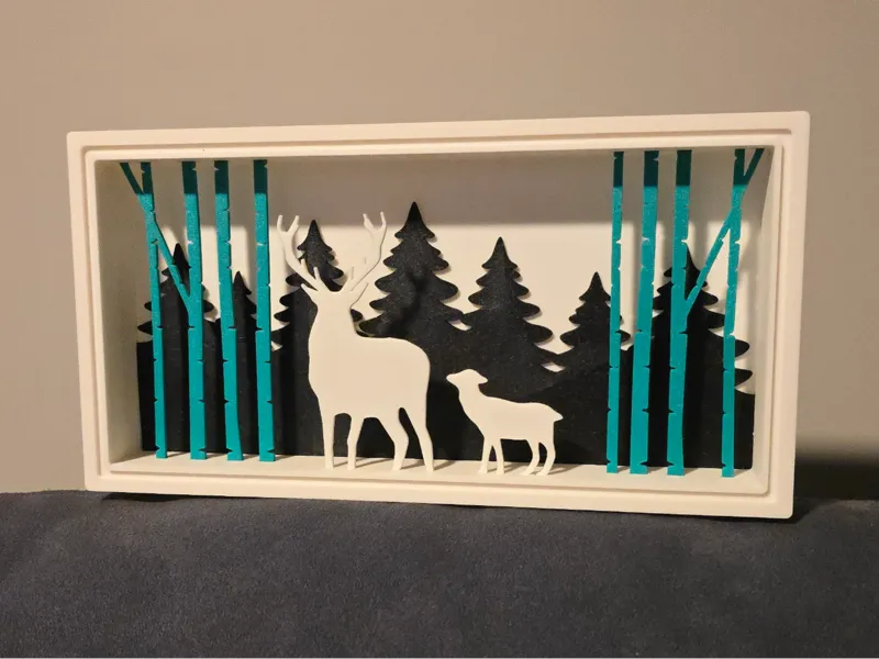 Hirsch 3D Bild