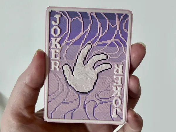 Plaque lithophanie Joker Four Fingers — Balatro
