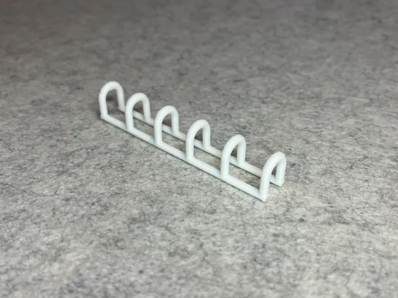 Dollhouse bike rack miniature house