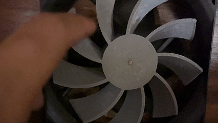 Miniatura 1 do modelo 3D 12cm 风扇叶片