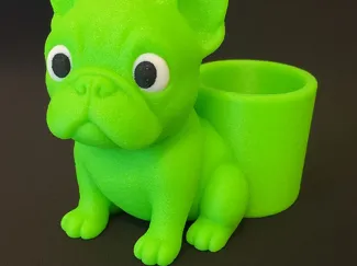Frenchie pen holder