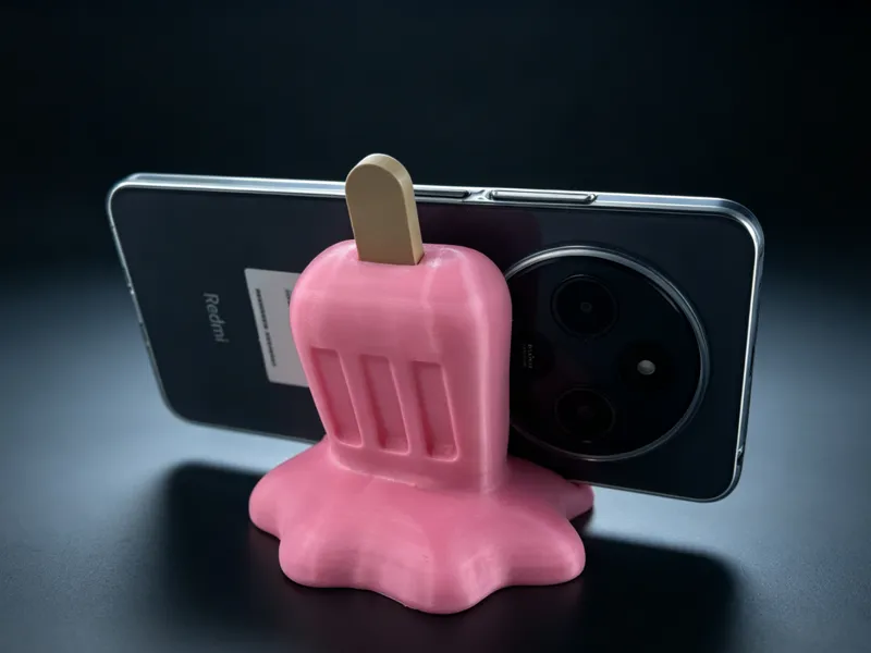 Melted popsicle phone holder