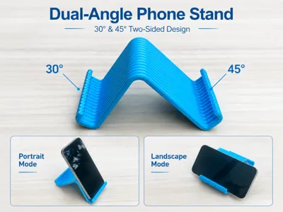 Dual-Angle Phone Stand 30°45°
