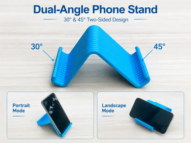 Dual-Angle Phone Stand 30°45°