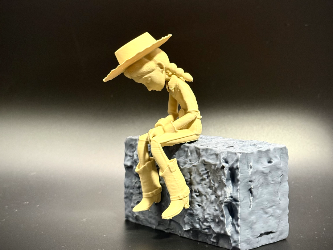 Sad Jessie (Toy Story) Figurine sitting on a ledge