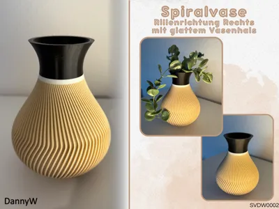 Spiral Vase - Groove Direction Right