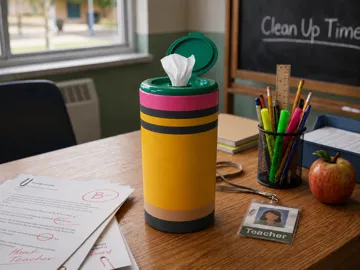 Letrero o emblema decorativo: Disinfectant Wipe Cover Various Designs — vista de referencia 5