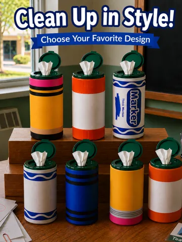 Letrero o emblema decorativo: Disinfectant Wipe Cover Various Designs — vista de referencia 2