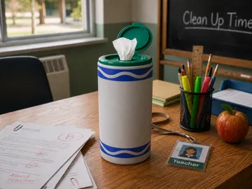 Letrero o emblema decorativo: Disinfectant Wipe Cover Various Designs — vista de referencia 3