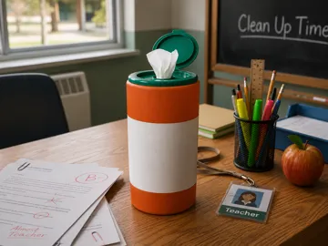 Letrero o emblema decorativo: Disinfectant Wipe Cover Various Designs — vista de referencia 4