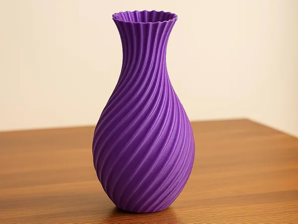 Vase en spirale