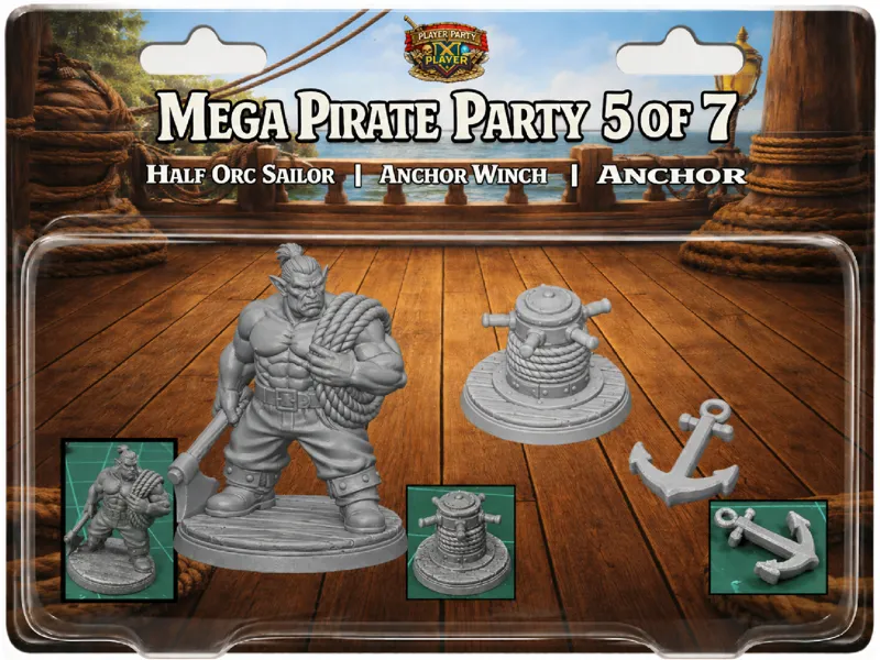 Mega Pirate Party 5 of 7: Half-Orc Sailor Anchor