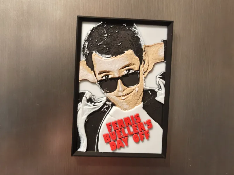 Ferris Bueller's day off movie poster fridge art