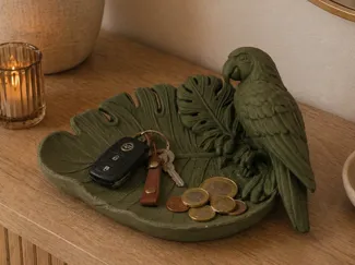 Parrot Catchall Tray – Tropical Charm & Elegance
