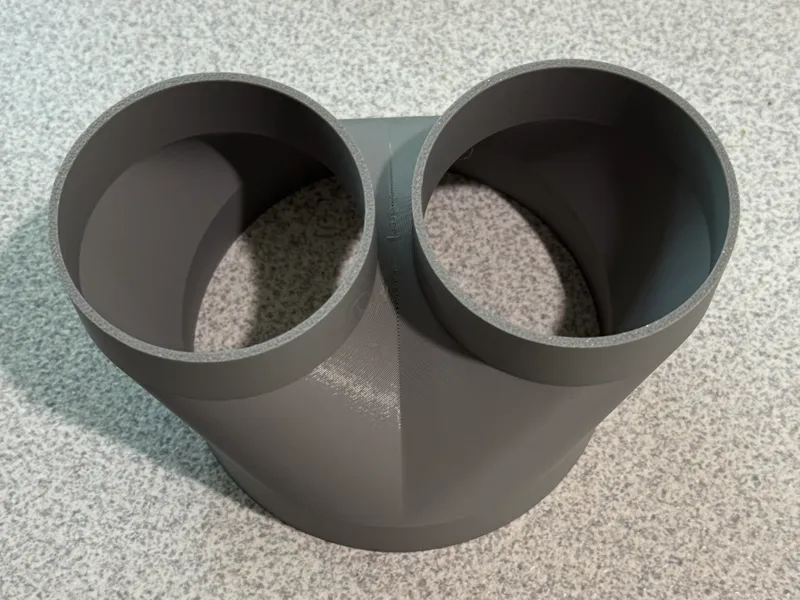 2.5"x2.5"x4" Y Adapter for Vent