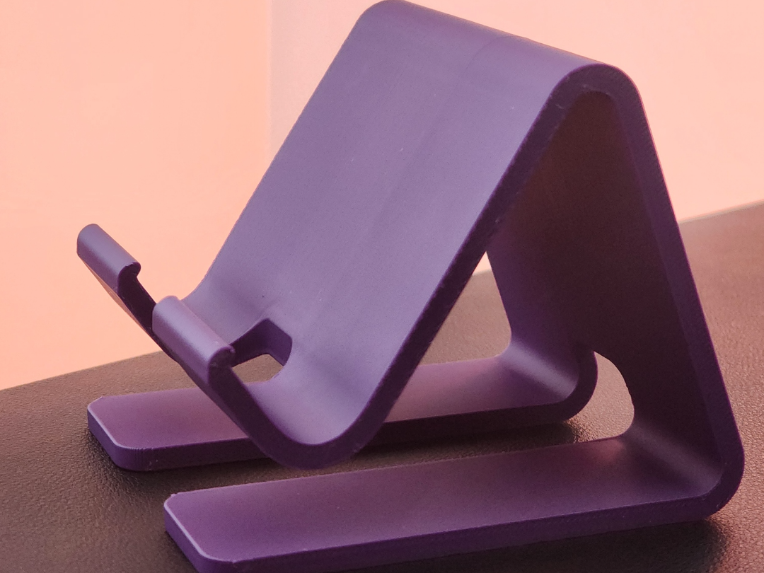 Minimalist Phone Stand (Safety Edge & Charging)