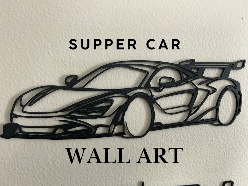 Supper car wall art