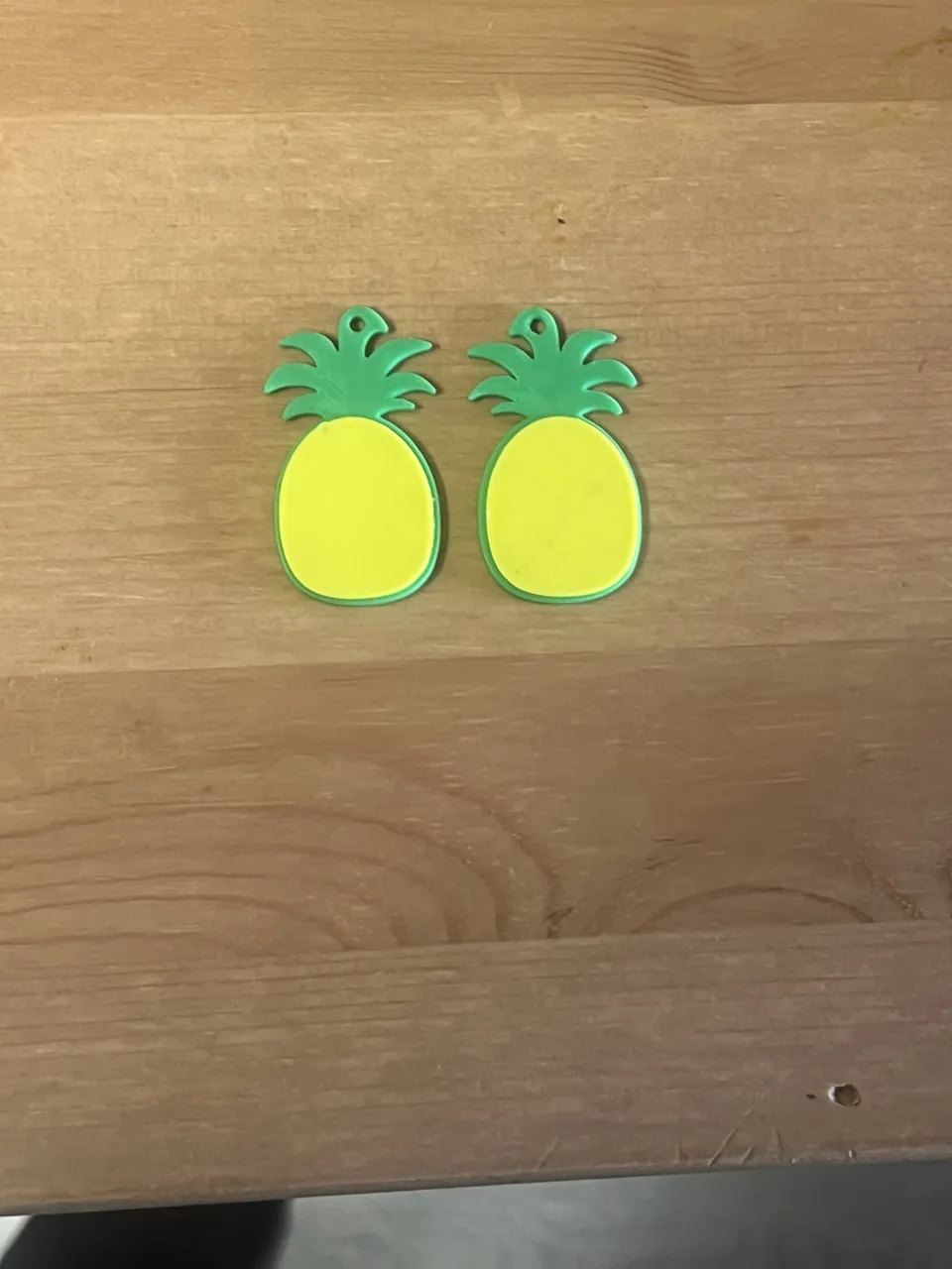 pineapple earrings view 2