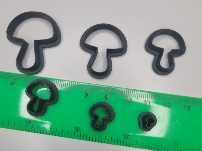 Mushroom Clay Cutters 5mm-30mm