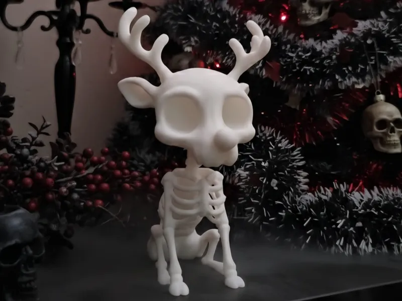 Skeleton Reindeer Christmas Decoration