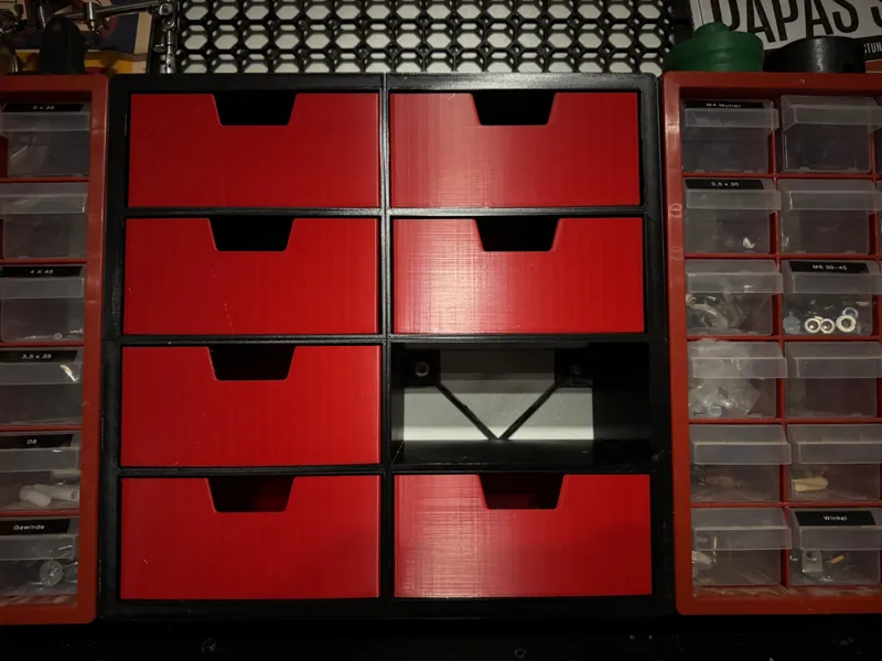 Regal mit 8 Schubladen  (big drawer)