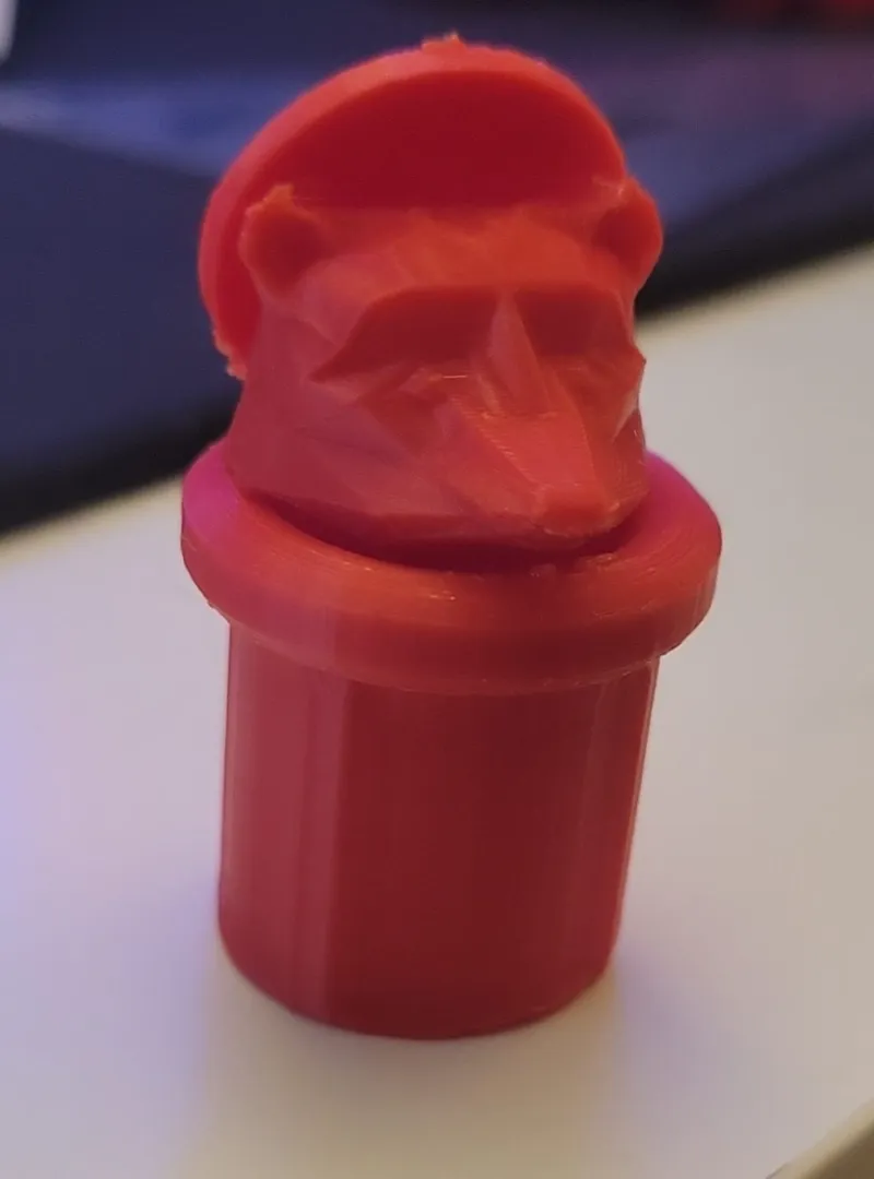 Low poly cute raccoon