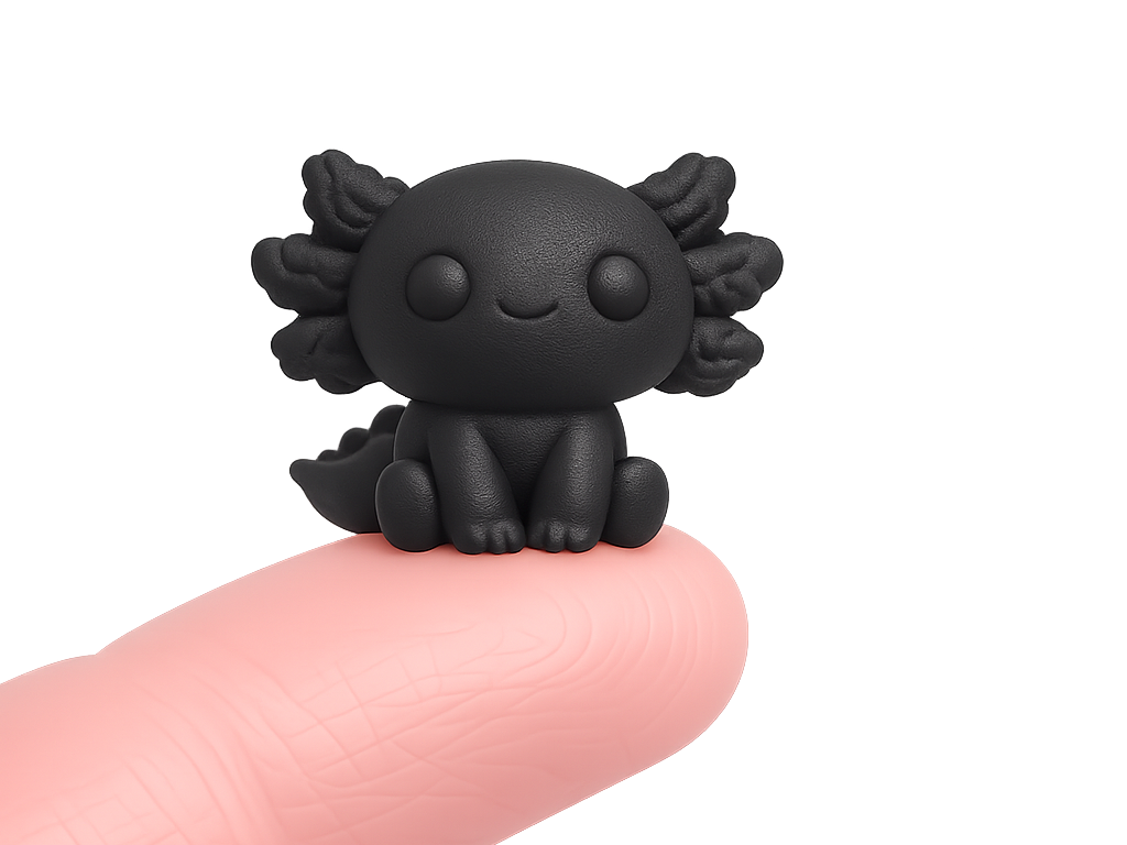 Chibi Axolotl 30mm – Cute Mini Animal