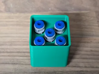 Gridfinity 5 x PTFE tube connector organizer