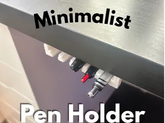 Minimalist Under Desk Pen Holder