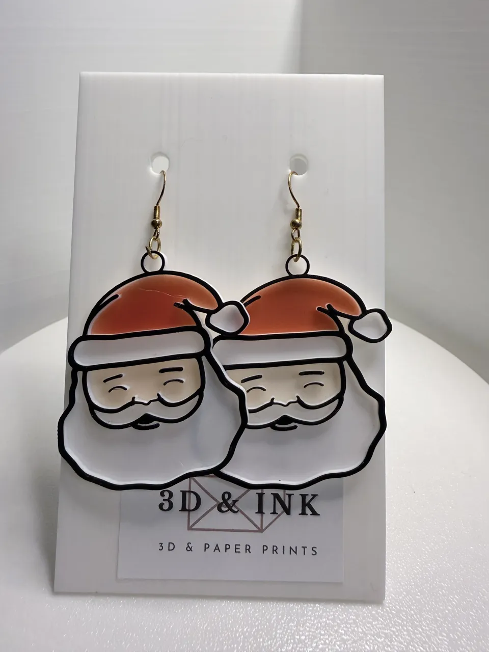 Santa Face Earrings/Keychain view 2