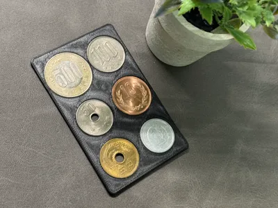 Credit Card Size Coin Holder, Thin 1.8mm (for Japanese Coins)