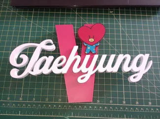 BTS V Taehyung - 3D Dimensional Letter Sign