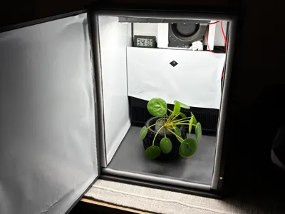 Grow box extension for 3d printed tea box