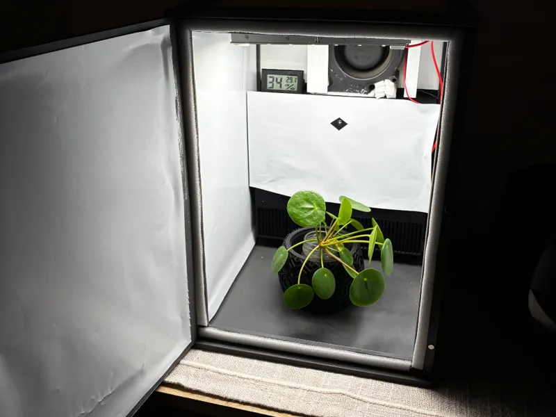 Grow box extension for 3d printed tea box