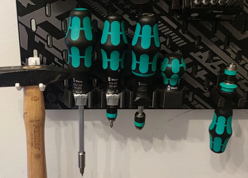 Skadis Holder for various Wera Screwdriver/Bitholder