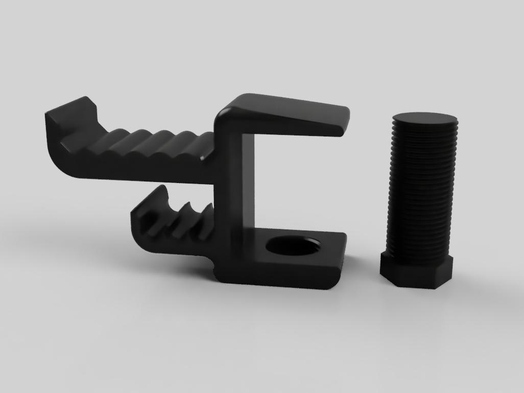 Clamp-On Desk Headset Holder